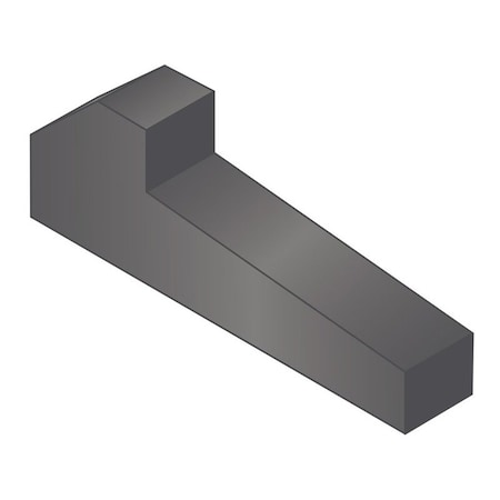 Heritage Tapered Gib Head Machine Key, Tapered Gib End, Carbon Steel, Plain, 5 in L, 1 in Sq GIB-1000-5000